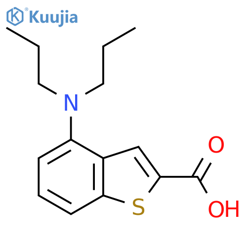 4-(Dipropylamino)-1-benzothiophene-2-carboxylic acid structure
