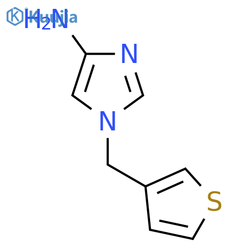 1-(thiophen-3-yl)methyl-1H-imidazol-4-amine structure