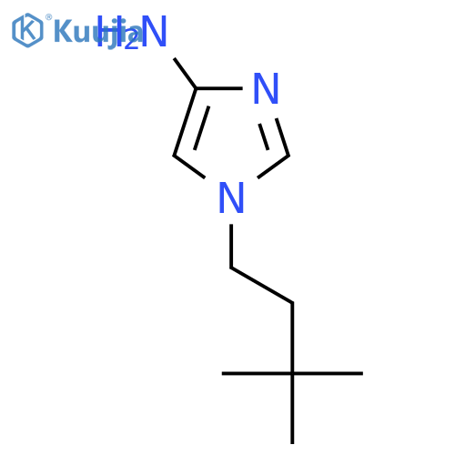 1-(3,3-dimethylbutyl)-1H-imidazol-4-amine structure
