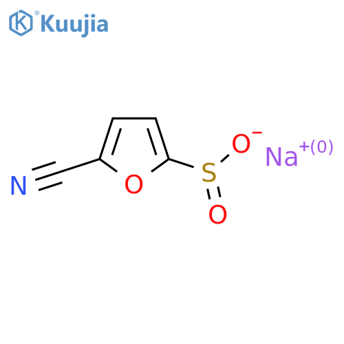 Sodium 5-cyanofuran-2-sulfinate structure