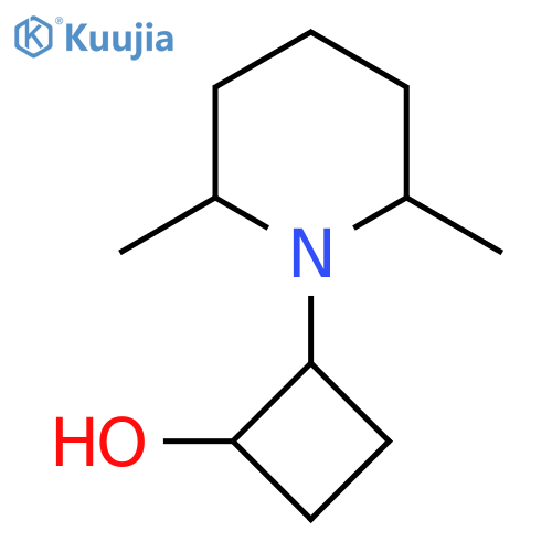 2-(2,6-Dimethylpiperidin-1-yl)cyclobutan-1-ol structure