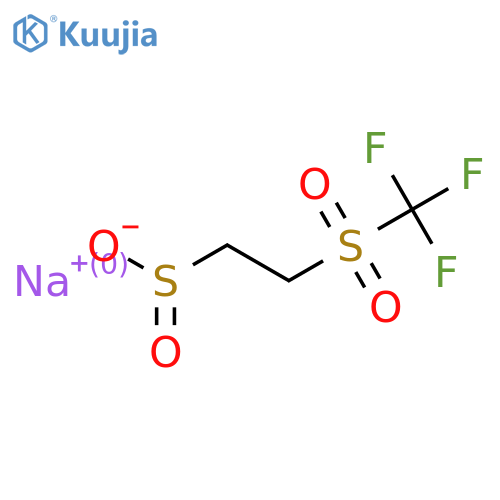 Sodium 2-trifluoromethanesulfonylethane-1-sulfinate structure
