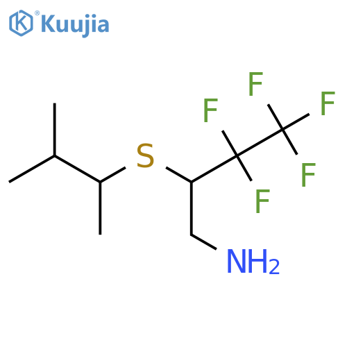 1-Butanamine, 2-[(1,2-dimethylpropyl)thio]-3,3,4,4,4-pentafluoro- structure
