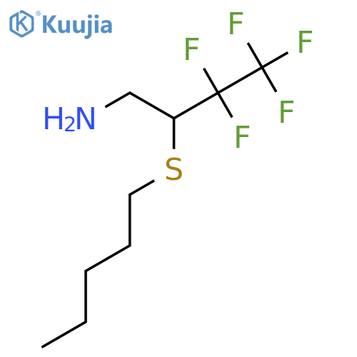 3,3,4,4,4-Pentafluoro-2-pentylsulfanylbutan-1-amine structure
