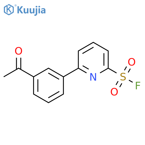 2-Pyridinesulfonyl fluoride, 6-(3-acetylphenyl)- structure