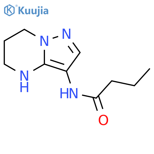 Butanamide, N-(4,5,6,7-tetrahydropyrazolo[1,5-a]pyrimidin-3-yl)- structure
