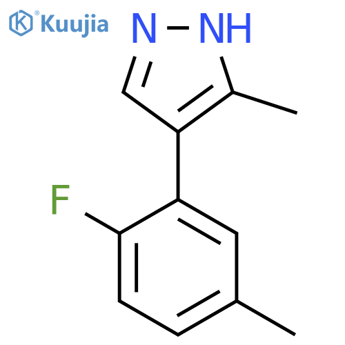 4-(2-fluoro-5-methylphenyl)-3-methyl-1H-pyrazole structure