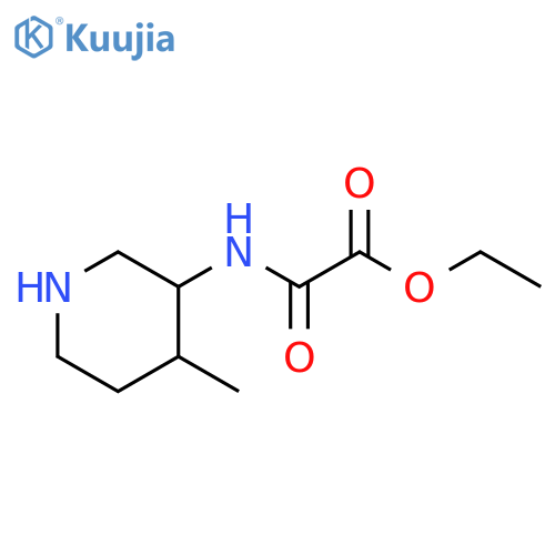 Acetic acid, 2-[(4-methyl-3-piperidinyl)amino]-2-oxo-, ethyl ester structure