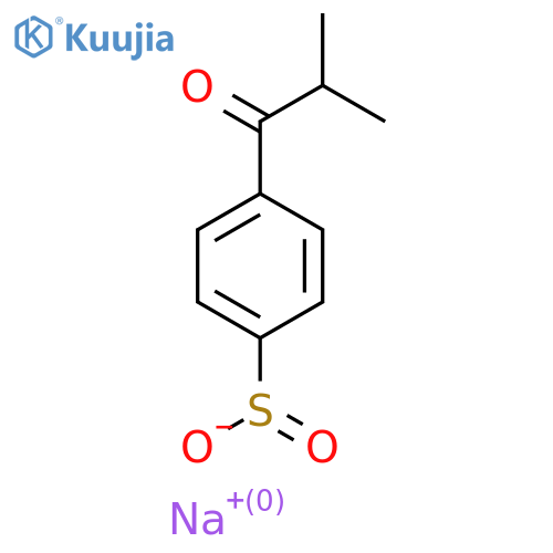 Sodium 4-(2-methylpropanoyl)benzene-1-sulfinate structure