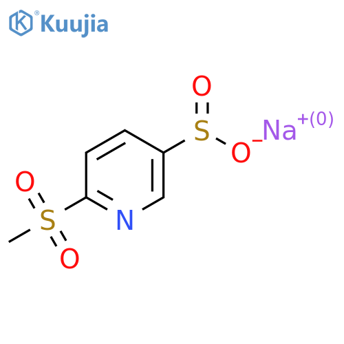 Sodium 6-methanesulfonylpyridine-3-sulfinate structure
