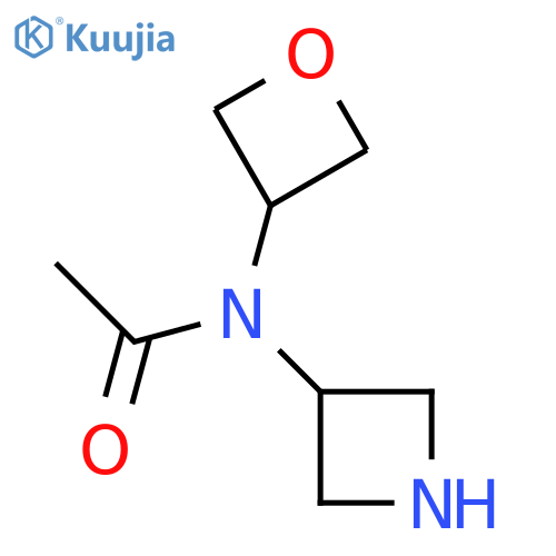 N-(azetidin-3-yl)-N-(oxetan-3-yl)acetamide structure