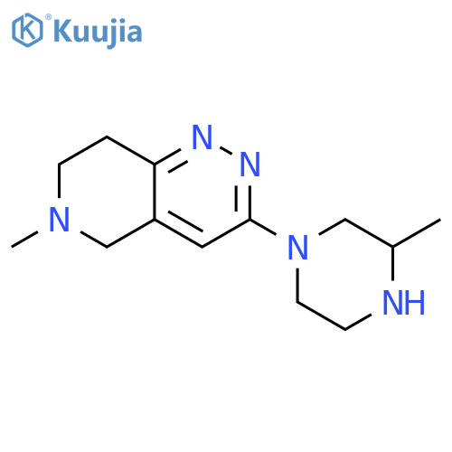 Pyrido[4,3-c]pyridazine, 5,6,7,8-tetrahydro-6-methyl-3-(3-methyl-1-piperazinyl)- structure