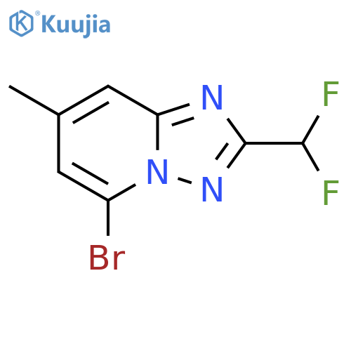 5-bromo-2-(difluoromethyl)-7-methyl-1,2,4triazolo1,5-apyridine structure