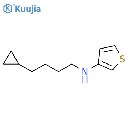 3-Thiophenamine, N-(4-cyclopropylbutyl)- structure