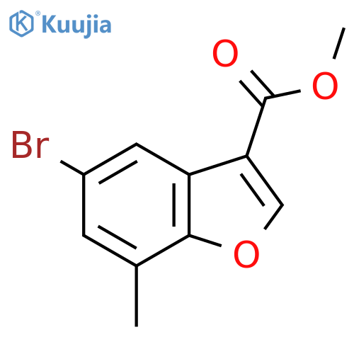 Methyl 5-bromo-7-methyl-1-benzofuran-3-carboxylate structure