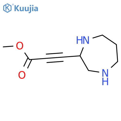 Methyl 3-(1,4-diazepan-2-yl)prop-2-ynoate structure