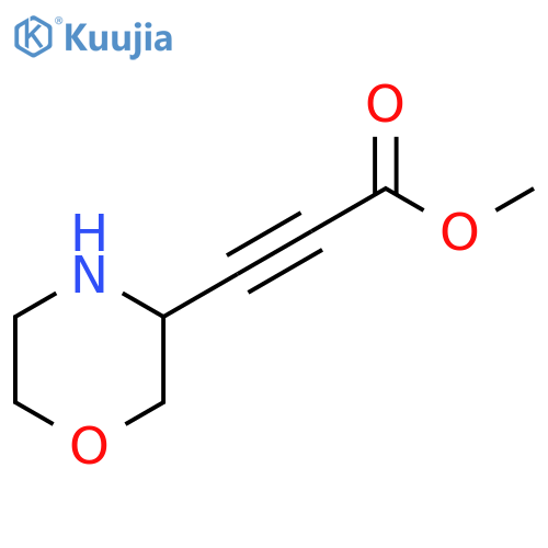 2-Propynoic acid, 3-(3-morpholinyl)-, methyl ester structure
