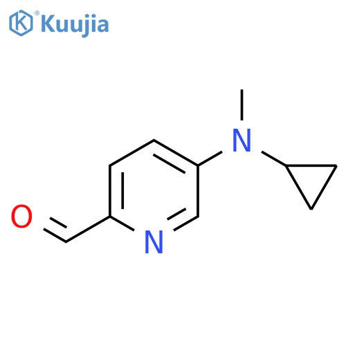 5-[Cyclopropyl(methyl)amino]pyridine-2-carbaldehyde structure