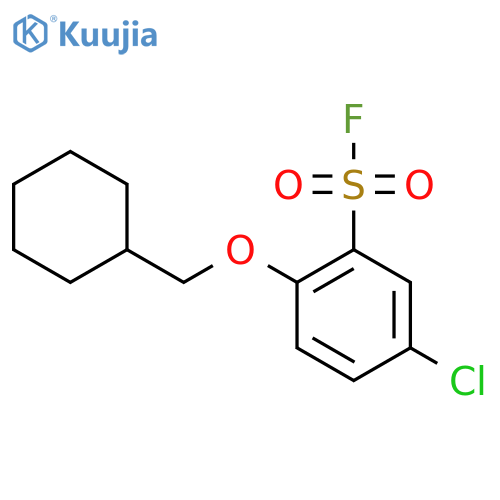 5-Chloro-2-(cyclohexylmethoxy)benzene-1-sulfonyl fluoride structure