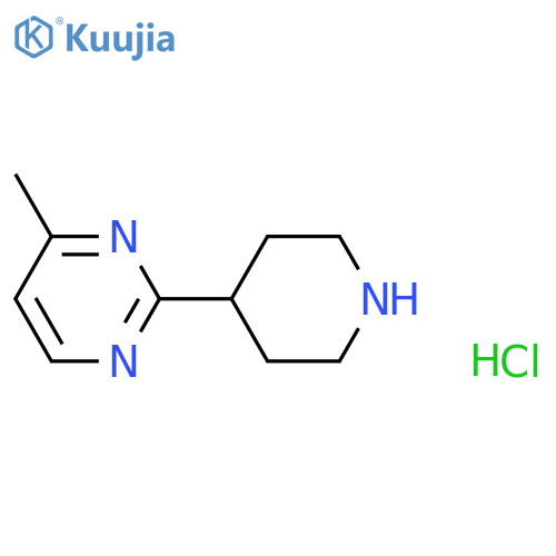 4-methyl-2-(piperidin-4-yl)pyrimidine hydrochloride structure