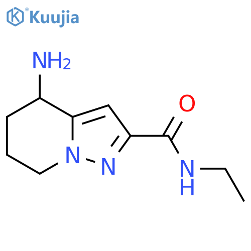4-amino-N-ethyl-4H,5H,6H,7H-pyrazolo[1,5-a]pyridine-2-carboxamide structure