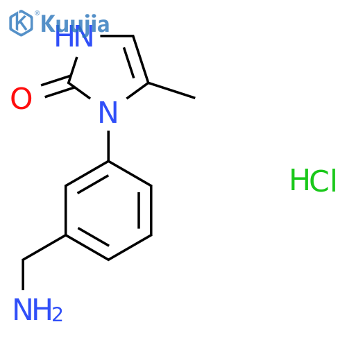 1-[3-(aminomethyl)phenyl]-5-methyl-2,3-dihydro-1H-imidazol-2-one hydrochloride structure