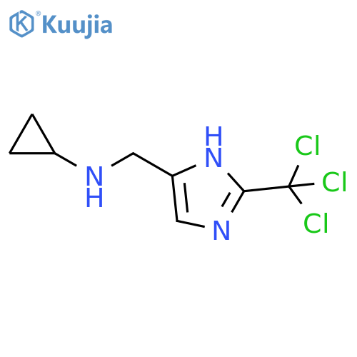 1H-Imidazole-5-methanamine, N-cyclopropyl-2-(trichloromethyl)- structure