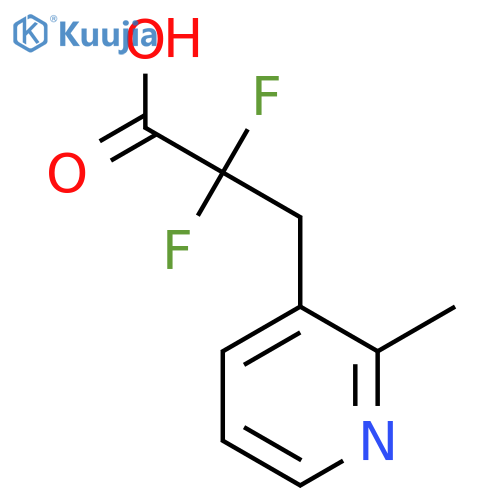 2,2-Difluoro-3-(2-methylpyridin-3-yl)propanoic acid structure