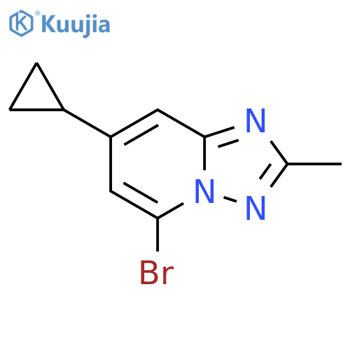 5-bromo-7-cyclopropyl-2-methyl-1,2,4triazolo1,5-apyridine structure