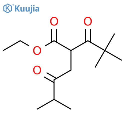 ethyl 2-(2,2-dimethylpropanoyl)-5-methyl-4-oxohexanoate structure