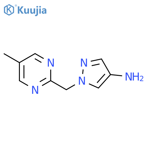 1-(5-methylpyrimidin-2-yl)methyl-1H-pyrazol-4-amine structure