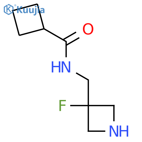 N-(3-fluoroazetidin-3-yl)methylcyclobutanecarboxamide structure