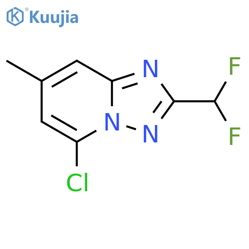 5-chloro-2-(difluoromethyl)-7-methyl-1,2,4triazolo1,5-apyridine structure