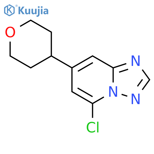 5-chloro-7-(oxan-4-yl)-1,2,4triazolo1,5-apyridine structure
