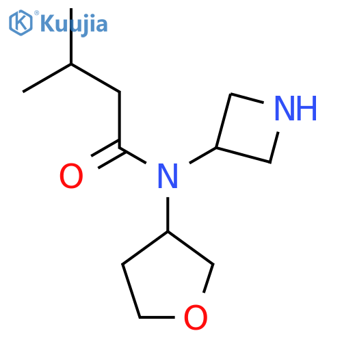 N-(azetidin-3-yl)-3-methyl-N-(oxolan-3-yl)butanamide structure