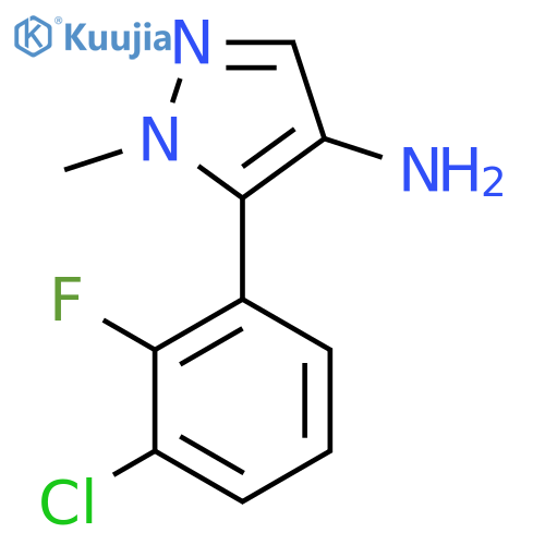 5-(3-chloro-2-fluorophenyl)-1-methyl-1H-pyrazol-4-amine structure