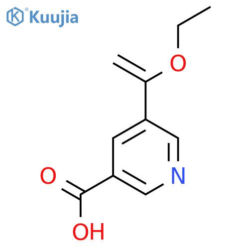 5-(1-Ethoxyethenyl)pyridine-3-carboxylic acid structure