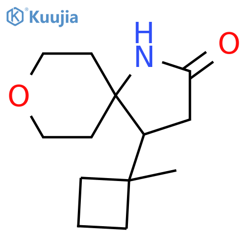 8-Oxa-1-azaspiro[4.5]decan-2-one, 4-(1-methylcyclobutyl)- structure