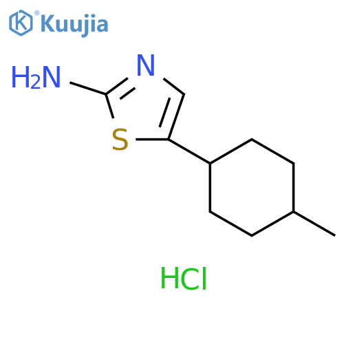 2-Thiazolamine, 5-(4-methylcyclohexyl)-, hydrochloride (1:1) structure