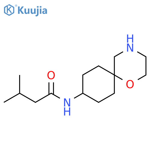 Butanamide, 3-methyl-N-1-oxa-4-azaspiro[5.5]undec-9-yl- structure
