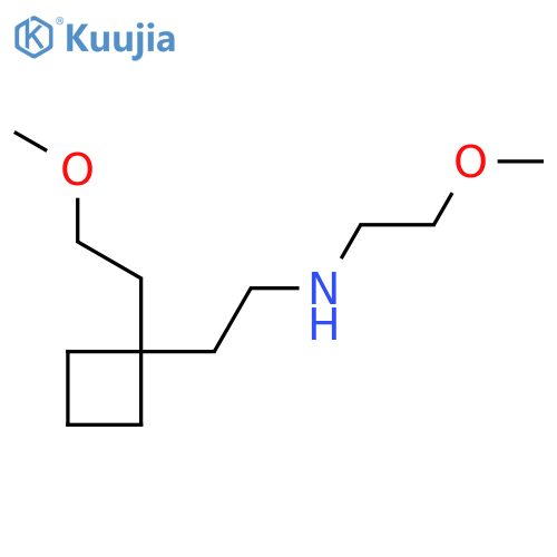 (2-Methoxyethyl)({2-[1-(2-methoxyethyl)cyclobutyl]ethyl})amine structure