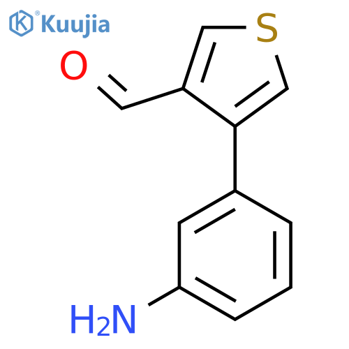 4-(3-Aminophenyl)thiophene-3-carbaldehyde structure