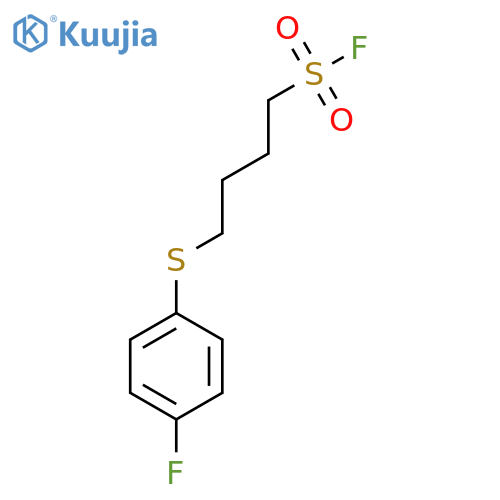 4-[(4-Fluorophenyl)sulfanyl]butane-1-sulfonyl fluoride structure