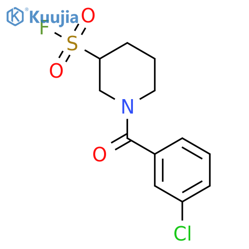1-(3-Chlorobenzoyl)piperidine-3-sulfonyl fluoride structure