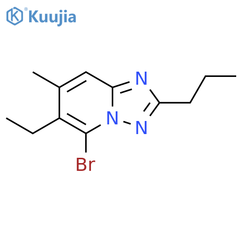 5-bromo-6-ethyl-7-methyl-2-propyl-1,2,4triazolo1,5-apyridine structure