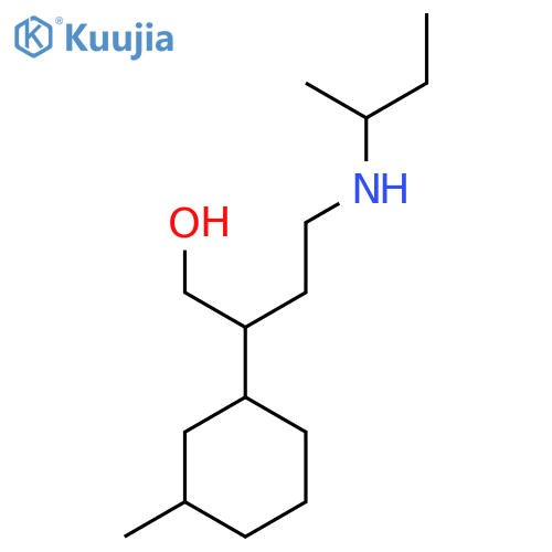 4-[(Butan-2-yl)amino]-2-(3-methylcyclohexyl)butan-1-ol structure