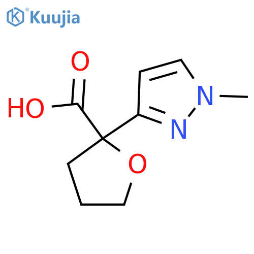 2-(1-methyl-1H-pyrazol-3-yl)oxolane-2-carboxylic acid structure