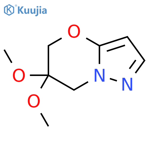 6,6-Dimethoxy-5,7-dihydropyrazolo[5,1-b][1,3]oxazine structure