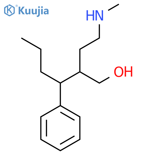 2-[2-(Methylamino)ethyl]-3-phenylhexan-1-ol structure