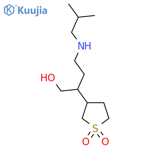 3-{1-Hydroxy-4-[(2-methylpropyl)amino]butan-2-yl}-1lambda6-thiolane-1,1-dione structure